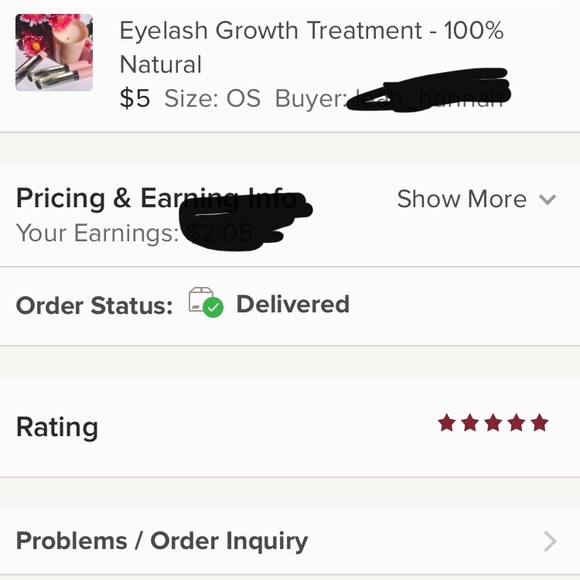 Lash Growth Treatment - 100% Natural - Picture 5 of 6